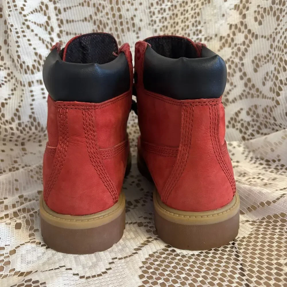 Timberland Premium Men's US 5 Red Waterproof Boots